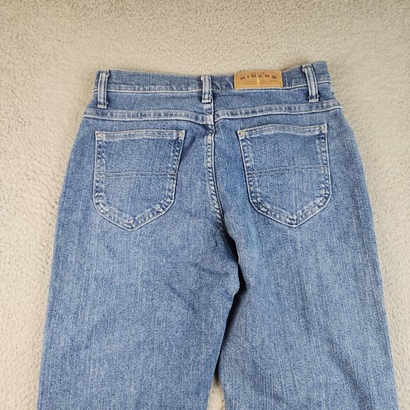 VTG Lee Rider Jeans Women's 6P Blue Straight Leg High Rise Classic Ladies Denim - Picture 12 of 12
